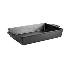 Lodge Cast Iron Casserole Baking Pan Dual Handles Seasoned 9 x 13 picture