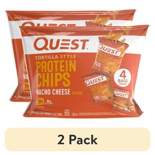 Quest Tortilla Style Protein Chips - Nacho Cheese (8 Bags)  picture