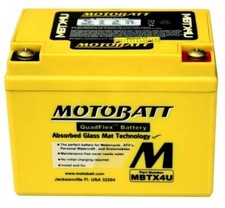 Motobatt MBTX4U Battery - 12V 4AH 70 CCA Sealed AGM w/1 Year Warranty picture