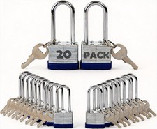 SEPOX® 20-Pcs Pack Keyed-Alike Lock Set | Sturdy Hardened Steel | Long Shan picture