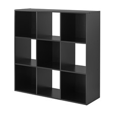 Mainstays 9 Cube Storage Organizer Bookcase Shelf Display Cabinet Wooden Closet picture