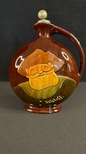 Vintage Royal Doulton Kingsware Falstaff Dewar's Scotch Flask 1907-1910 picture
