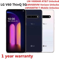LG V60 ThinQ 5G LM-V600AM V600TM V600VM 128/256GB Unlocked Smartphone-New Sealed picture