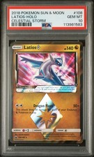 2018 Pokemon Sun & Moon Celestial Storm #108 Latios Prism Star PSA 10 LOW POP picture