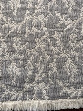 REJUVENATION Hadley jacquard organic cotton throw blanket. 72 x 51