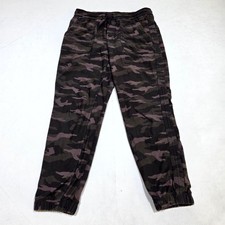 Athleta Farallon Jogger Women 6 Gray Camo Stretch Utility Hiking Travel Pants picture