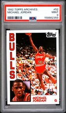 ICONIC 🔥 PSA 9 1992 Michael Jordan 52 Topps Archives MINT picture
