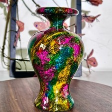 1.93LB Rare and Natural Chinese Rainbow Jade Vase picture