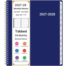 2027-2028 Monthly Planner, 2 Year Calendar Planner, Jan 2027 - Dec 2028, 8.5’... picture