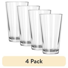 Clear Pint Glasses 16 oz Set of 4 Bulk Heavy Duty Glass Beer Mugs picture