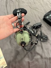 David Clark H10-13X 40726G-01 ANR ENC Aviation Headset Dual GA XL-9V picture