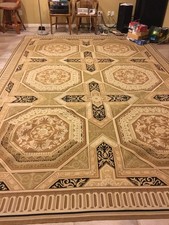 Vintage Handmade Chinese Aubusson Style Needlepoint Wool Area Rug picture