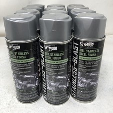 SEYMOUR Stainless Steel Blast 316L Aerosol Spray Paint 12oz US-made Case of 12 picture