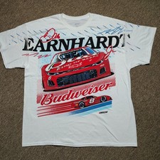 Dale Earnhardt Jr #8 Budweiser NASCAR T-Shirt XXL White Racing Tee JR Motorsport picture