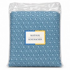 Matouk Schumacher King Sheet Set, Levi Luca 500ct Cotton Blue Italian Fabric NIB picture