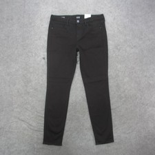 A.n.a Jegging Jeans Womens 12 Black Dark Wash Mid Rise Slim Stretch Denim Pants picture