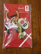 Authentic Coca Cola FIFA World Cup 2026 Trophy Keychain New Coke collectible  picture