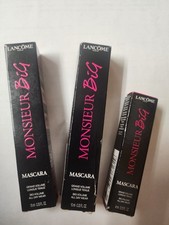 3pk Lancome Monsieur Big Mascara Big Volume Black Mascara*2 Full Sz 10ml & 4ml picture