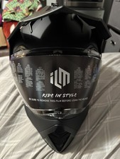 ILM Off Road Motorcycle Dual Sport Helmet Full Face Sun Visor Dirt Bike ATVmoto  picture