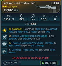 Borderlands 4 OP⭐ CERAMIC BOD SHOTGUN⭐ TORQUE IMPACT⭐ SMG AMMO picture