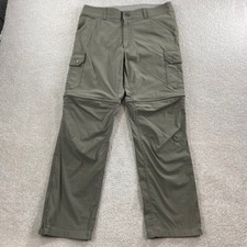 KUHL Renegade Stealth Convertible Pants Mens 34x31 Olive Green Hiking Cargo picture