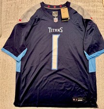 Nike On Field Cam Ward Tennessee Titans Game Jersey Navy NWT Men’s XL picture