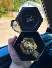 Casio G-SHOCK G-STEEL GST-B100GB-1A9 black & gold watch. Tough Solar + Bluetooth picture