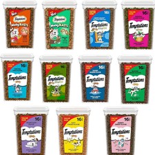 TEMPTATIONS Classic Cat Treats - Crunchy and Soft, 16 Oz. Tub (Select Flavor) picture