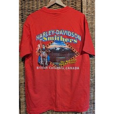 Vintage 1991 Harley Davidson Single Stitch T-Shirt British Columbia Sz XL picture