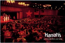 1970s Harrah's Hotel Casino South Shore Room Showroom Lake Tahoe Nevada Postcard picture