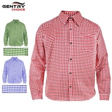 Bavarian Shirts Traditional Oktoberfest German Outfit Formal Dress Shirt for Men picture