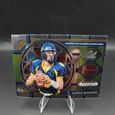2019 Panini Prizm Draft - Stained Glass Aaron Rodgers #11 Silver Cal Golden Bear picture