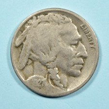 1927 S Indian Head Buffalo Nickel ~ F FINE ~ 5c US Coin picture
