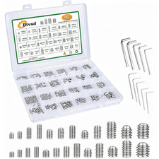 362Pcs 25 Size Set Screw Assortment Kit,M3-M8, 1/8