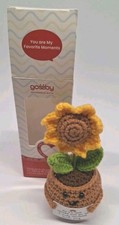 Gossby Little Reminder Crocheted Sunflower in Pot You're a Truly Marvelous Human picture