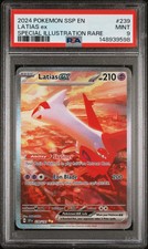 2024 Pokemon Surging Sparks Latias EX Special Illustration Rare #239 PSA 9 picture