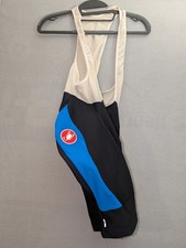 Castelli Cycling Bib Shorts Mens Large Blue Team White Padded Chamois Road Bike picture