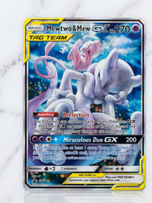 Custom Mewtwo & Mew GX Gold Metal Pokemon Card Collectible Gift/Display/ART picture