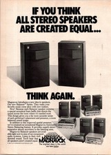 1981 • Masgnavox Stereo Speakers • Print Ad • 80s Fashion  • iA.25 picture