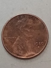 1980-D Lincoln Memorial Cent Penny picture