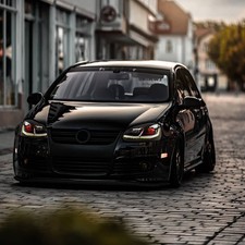 Red Demon Eye LED Headlights For VW Golf MK5 2005-2010 Head Lamps Assembly 1Set picture