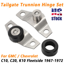 US For 1967-1972 Chevy C10 C20 K10 Truck Fleetside Tailgate Trunnion Hinge Set picture