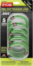10 Pack RYOBI 0.080 in. x 16 ft. Pre-Cut Spiral Line picture