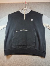 Brixton Men's Medium Pullover Sweatshirt with Front Zipper Pocket picture