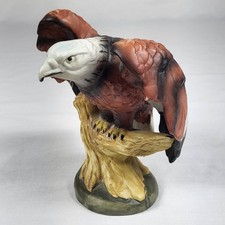 Vintage Ceramic American Bald Eagle Figurine Statue Patriotic Bird Decor 5.5” picture
