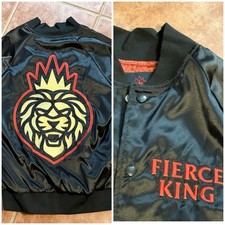Fierce King Jacket Black Satin Snap Varsity Limited Ryan Garcia Boxing picture