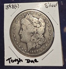 1898-S Morgan Silver Dollar AU with solid Luster -- Semi-KEY DATE picture