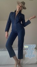 Amazing late 70s Women's vintage denim jumpsuit, with pocket detail - See Sizing picture