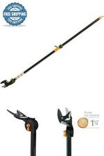 Fiskars 54 in. Reach Stik Tree Pruner Steel Cutting Rotate Bypass Blade Design picture