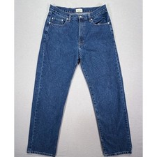 Furor Clothing Co Relaxed Fit Jeans Men 34 Vintage Blue 100% Cotton Straight Leg picture